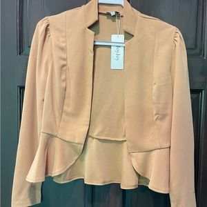 Joy‎ Joy puff sleeve flare hem jacket